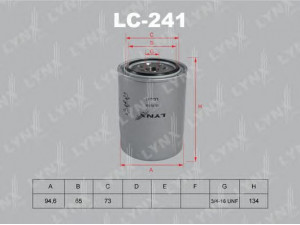 LYNXauto LC-241 alyvos filtras 
 Techninės priežiūros dalys -> Techninės priežiūros intervalai
3707442, F87E6714AA, 5-86102-409-0