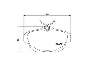 BREMBO P 61 087 stabdžių trinkelių rinkinys, diskinis stabdys 
 Techninės priežiūros dalys -> Papildomas remontas
425329