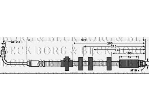 BORG & BECK BBH7933 stabdžių žarnelė 
 Stabdžių sistema -> Stabdžių žarnelės
4806.A5