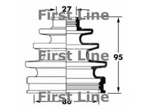 FIRST LINE FCB6061 gofruotoji membrana, kardaninis velenas 
 Ratų pavara -> Gofruotoji membrana
0442835010