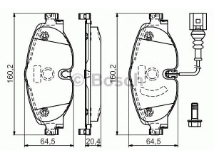 BOSCH 0 986 494 660 stabdžių trinkelių rinkinys, diskinis stabdys 
 Techninės priežiūros dalys -> Papildomas remontas
5Q0 698 151, 5Q0 698 151 B, 8V0 698 151