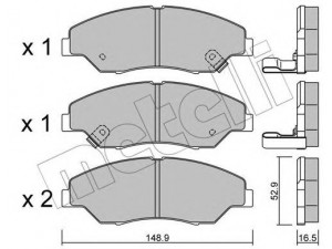 METELLI 22-0376-0 stabdžių trinkelių rinkinys, diskinis stabdys 
 Techninės priežiūros dalys -> Papildomas remontas
0K045-33-23Z
