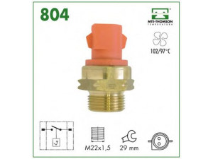 MTE-THOMSON 804 temperatūros jungiklis, radiatoriaus ventiliatorius 
 Aušinimo sistema -> Siuntimo blokas, aušinimo skysčio temperatūra
85GB-8B607-B1A, 85GB-8B607-B2A