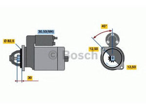 BOSCH 0 001 316 007 starteris