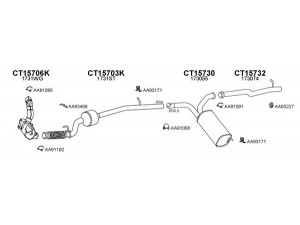 VENEPORTE 150500 išmetimo sistema 
 Išmetimo sistema -> Išmetimo sistema, visa