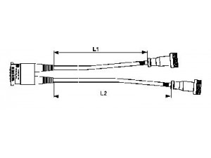 WABCO 449 424 251 0 sujungimo laidas, ABS
164214, 332399