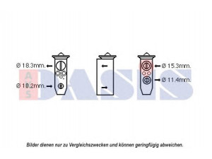 AKS DASIS 840188N išsiplėtimo vožtuvas, oro kondicionavimas 
 Oro kondicionavimas -> Vožtuvai
9213053B00, 9213153F00, 9213160J00