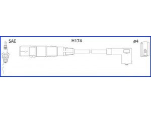 HITACHI 134787 uždegimo laido komplektas 
 Kibirkšties / kaitinamasis uždegimas -> Uždegimo laidai/jungtys
021905409F, 021905409J, 021905409N