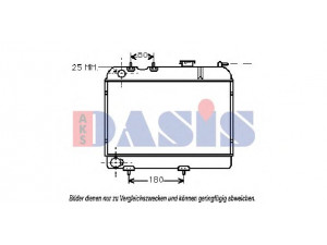 AKS DASIS 180140N radiatorius, variklio aušinimas 
 Aušinimo sistema -> Radiatorius/alyvos aušintuvas -> Radiatorius/dalys
7700508569, 7701348272, 7701348916
