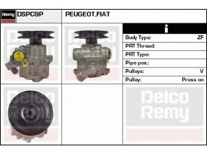DELCO REMY DSPC9P hidraulinis siurblys, vairo sistema 
 Vairavimas -> Vairo pavara/siurblys
1461315080, 4007.C9