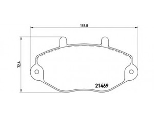 BREMBO P 24 033 stabdžių trinkelių rinkinys, diskinis stabdys 
 Techninės priežiūros dalys -> Papildomas remontas
5028764, 6197739, 6965580, 7018203