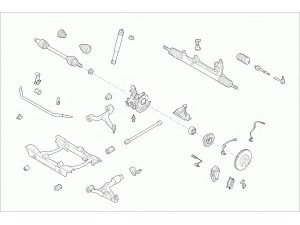 SACHS MERCE-M-KLA-FS001 vairavimo mechanizmas; rato pakaba 
 Ašies montavimas/vairavimo mechanizmas/ratai -> Prekių paieška pagal schemą