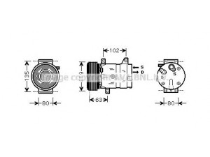 AVA QUALITY COOLING RTK440 kompresorius, oro kondicionierius 
 Oro kondicionavimas -> Kompresorius/dalys
8200200671, 8200678510, 8200763772
