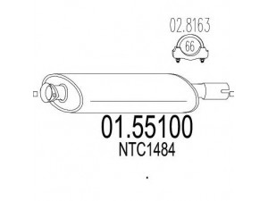 MTS 01.55100 vidurinis duslintuvas
NTC1484