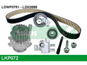 LUCAS ENGINE DRIVE LKP072 vandens siurblio ir paskirstymo diržo komplektas 
 Aušinimo sistema -> Vandens siurblys/tarpiklis -> Vandens siurblys