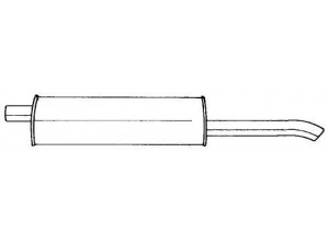 AKS DASIS SG40611 galinis duslintuvas 
 Išmetimo sistema -> Duslintuvas
852811, 852927