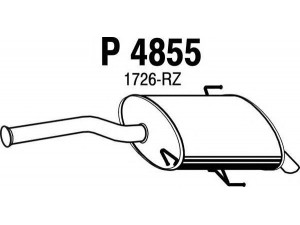 FENNO P4855 galinis duslintuvas 
 Išmetimo sistema -> Duslintuvas
1726-FX, 1726-RZ