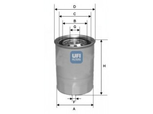UFI 24.327.00 kuro filtras 
 Techninės priežiūros dalys -> Papildomas remontas
5025103, 16403-34W00, 16405-R8300