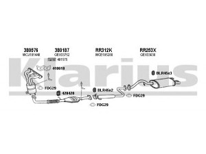KLARIUS 120302U išmetimo sistema 
 Išmetimo sistema -> Išmetimo sistema, visa