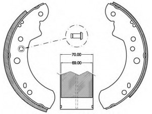 OPEN PARTS BSA2051.00 stabdžių trinkelių komplektas 
 Techninės priežiūros dalys -> Papildomas remontas
1662293, 5026961, 6150094, 6150095
