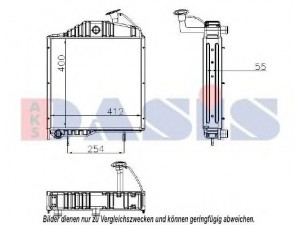 AKS DASIS 440083N radiatorius, variklio aušinimas