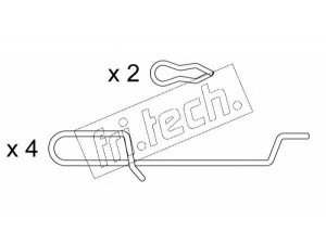 fri.tech. KIT.004 priedų komplektas, diskinių stabdžių trinkelės
4427.89