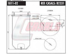 CASALS B2331 dėklas, pneumatinė pakaba