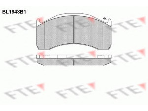 FTE BL1948B1 stabdžių trinkelių rinkinys, diskinis stabdys 
 Techninės priežiūros dalys -> Papildomas remontas
20768115, 3093532
