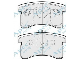 APEC braking PAD950 stabdžių trinkelių rinkinys, diskinis stabdys 
 Techninės priežiūros dalys -> Papildomas remontas
04491-87217-000, 04491-87228-000