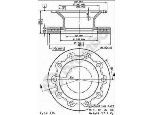 BREMBO 09.8526.10 stabdžių diskas
M069018, M200135, M20013501