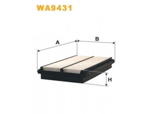 WIX FILTERS WA9431 oro filtras 
 Techninės priežiūros dalys -> Techninės priežiūros intervalai
17220PAAA00, 17220PDAE01, 17220PDEE01