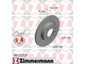 ZIMMERMANN 110.2221.20 stabdžių diskas 
 Dviratė transporto priemonės -> Stabdžių sistema -> Stabdžių diskai / priedai
518 06 283, 518 15 313