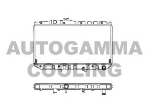 AUTOGAMMA 100988 radiatorius, variklio aušinimas