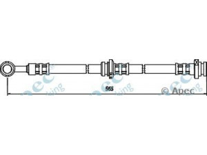 APEC braking HOS3373 stabdžių žarnelė 
 Stabdžių sistema -> Stabdžių žarnelės
462105M316, 46210BN80B