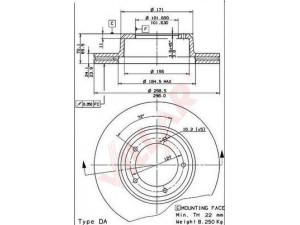 VILLAR 628.1444 stabdžių diskas 
 Stabdžių sistema -> Diskinis stabdys -> Stabdžių diskas
FTC902
