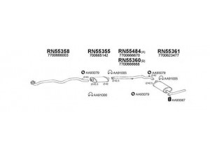 VENEPORTE 550250 išmetimo sistema 
 Išmetimo sistema -> Išmetimo sistema, visa
