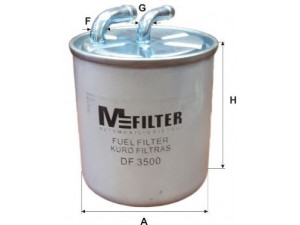 MFILTER DF 3500 kuro filtras 
 Filtrai -> Kuro filtras
05174056AA, 646 092 00 01, 646 092 03 01