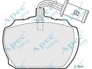 APEC braking PAD72 stabdžių trinkelių rinkinys, diskinis stabdys 
 Techninės priežiūros dalys -> Papildomas remontas
1605999, GBP268, GBP275