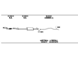 WALKER MBH15003A išmetimo sistema 
 Išmetimo sistema -> Išmetimo sistema, visa