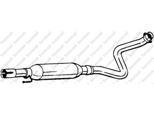 BOSAL 279-177 vidurinis duslintuvas 
 Išmetimo sistema -> Duslintuvas
17410-21060, 17410-21070