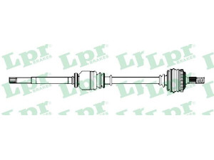 LPR DS36067 kardaninis velenas 
 Ratų pavara -> Kardaninis velenas
3910071J10