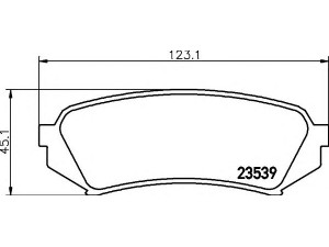 HELLA 8DB 355 009-391 stabdžių trinkelių rinkinys, diskinis stabdys 
 Techninės priežiūros dalys -> Papildomas remontas
04466YZZC4, 0446660030, 0446660070