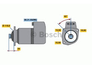 BOSCH 0 001 417 074 starteris 
 Elektros įranga -> Starterio sistema -> Starteris
1516774R, 500325103