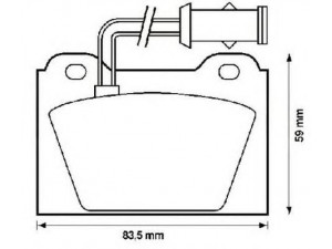 JURID 571531J stabdžių trinkelių rinkinys, diskinis stabdys
GBP259, GBP90259, GBP259, GBP90259