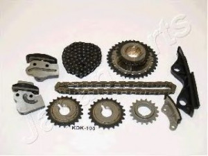 JAPANPARTS KDK-105 pavaros grandinės komplektas 
 Variklis -> Variklio uždegimo laiko reguliavimo kontrolė -> Sinchronizavimo grandinė/įtempiklis/kreiptuvas -> Pavaros grandinės komplektas
13021-41B00, 13024-41B00, 13028-99B00