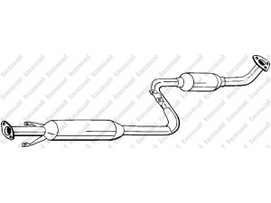 BOSAL 283-781 vidurinis duslintuvas 
 Išmetimo sistema -> Duslintuvas
MB 687066