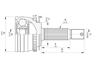 OPEN PARTS CVJ5689.10 jungčių komplektas, kardaninis velenas 
 Ratų pavara -> Sujungimai/komplektas
495001C250, 495001C260