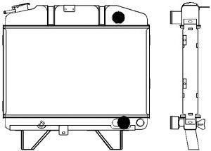 SAKURA  Automotive 1621-0302 radiatorius, variklio aušinimas