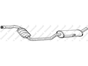 BOSAL 285-975 vidurinis duslintuvas 
 Išmetimo sistema -> Duslintuvas
5 994 291
