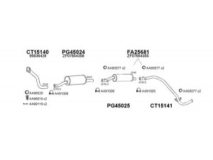 VENEPORTE 150057 išmetimo sistema 
 Išmetimo sistema -> Išmetimo sistema, visa